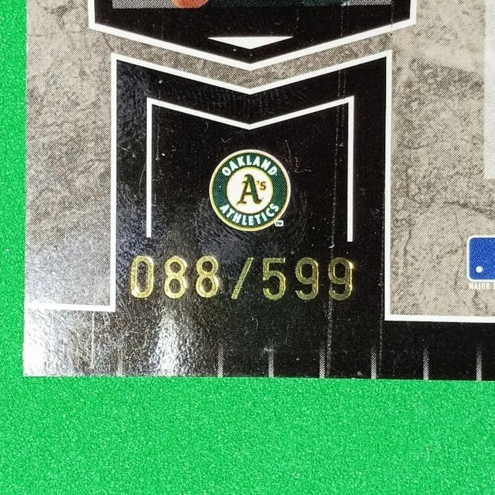 Miguel Tejada #204 2004 Donruss Leaf Certified Cuts Oakland Athletics SSP 88/599
